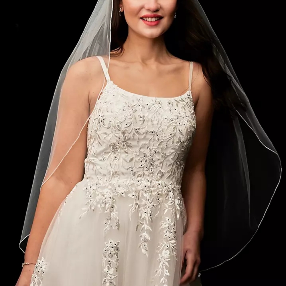 David's Bridal Elegant Lace Wedding Dress